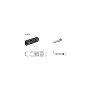 10x Stäubli Male Cable Coupler MC4 PV-KST4/6X